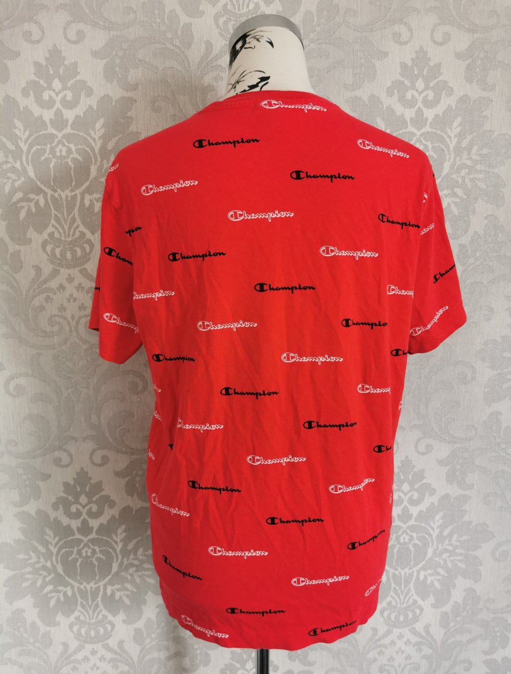 Champion Tshirt Gr. M in rot 100% Baumwolle