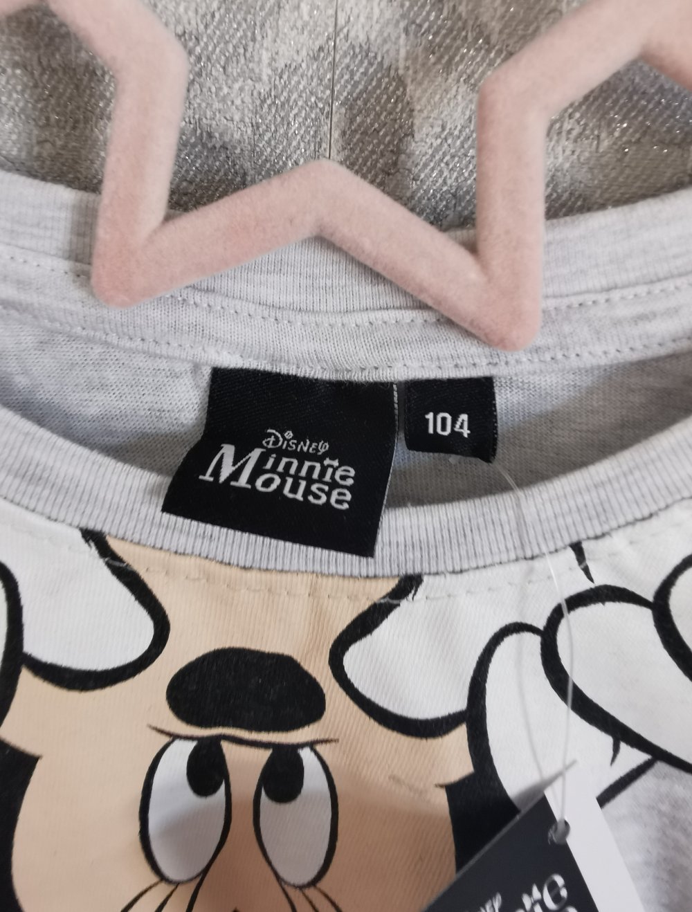 Disney Minnie Maus Langarmshirt Gr. 104 in grau Neu mit Etikett