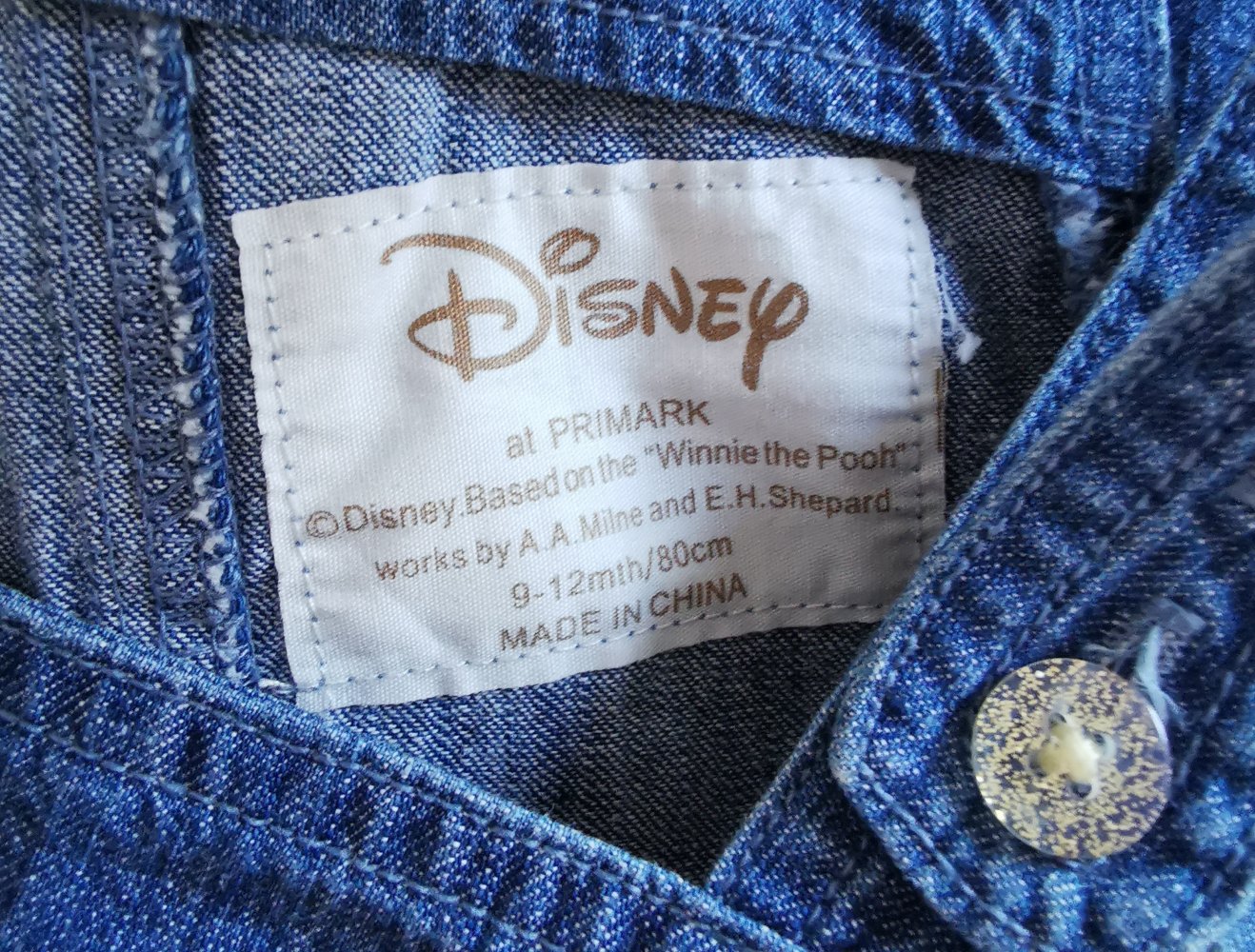 Primark Disney Jeanskleid Gr. 80 Winnie The pooh Neuwertig