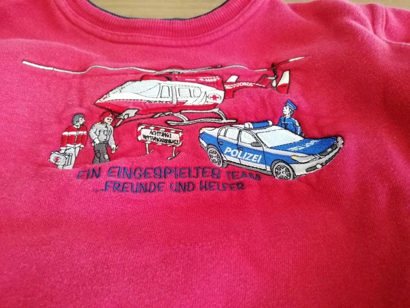 Rotes Sweatshirt - Gr. 128/134 - Salt and Pepper  