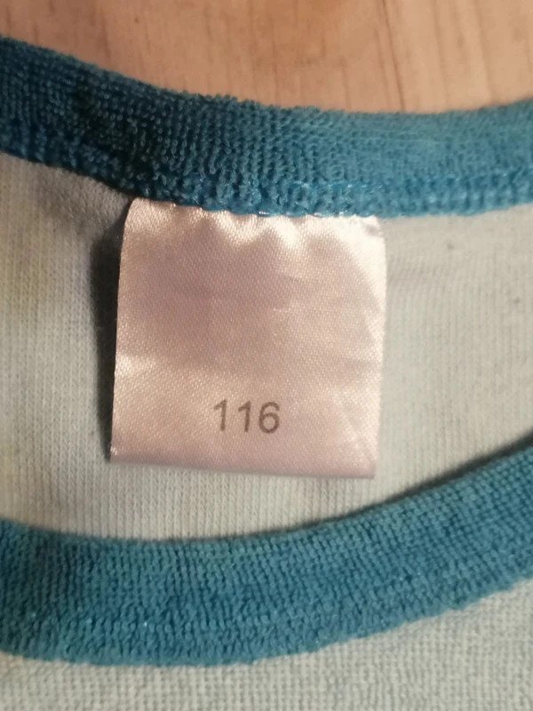 Blauer Schlafanzug gestreift - Zweiteiler - Gr. 116