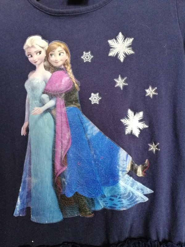 Blaues Kleid mit Leggings - Eisprinzessin - Gr. 122 - Disney