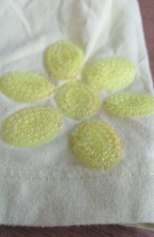 Hellgelbe Leggings - Gr. 122/128