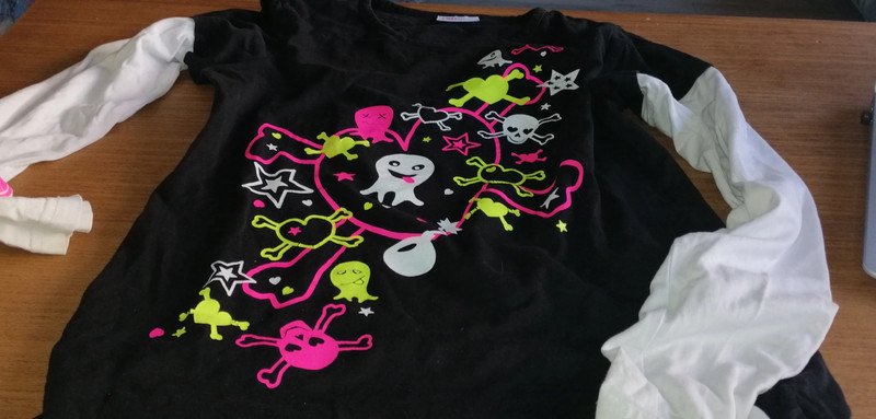 Langarmshirt mi Aufdruck - Gr. 176 - Crashone 