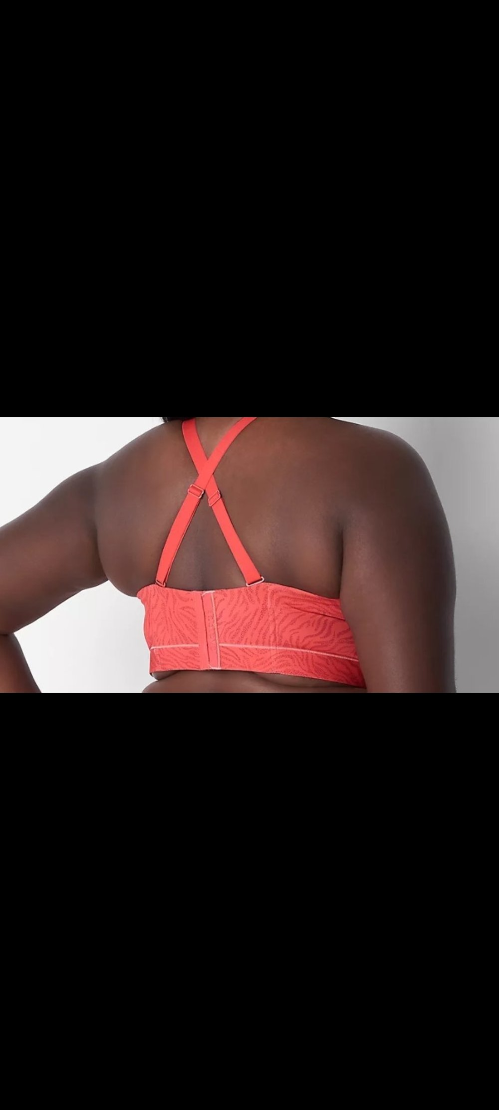 115G BH ohne Träger, mit Träger, mit Bügel, gemustert, Pfirsich