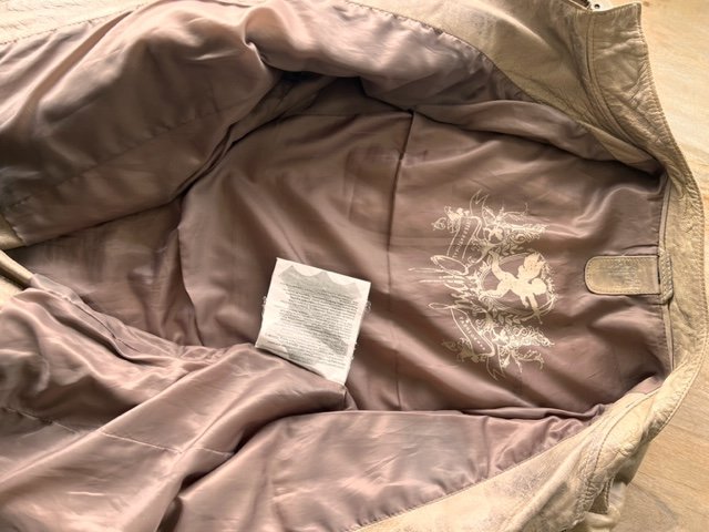  GIPSY BY MAURITIUS | Damen Lederjacke | hellbraun meliert 