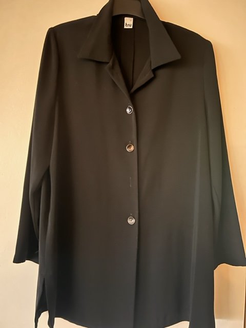 schwarze Damen Hemdbluse