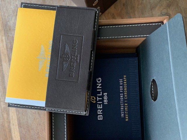 Breitling-Chronograph 41, 18-karätiges Rotgold-Perlmutt