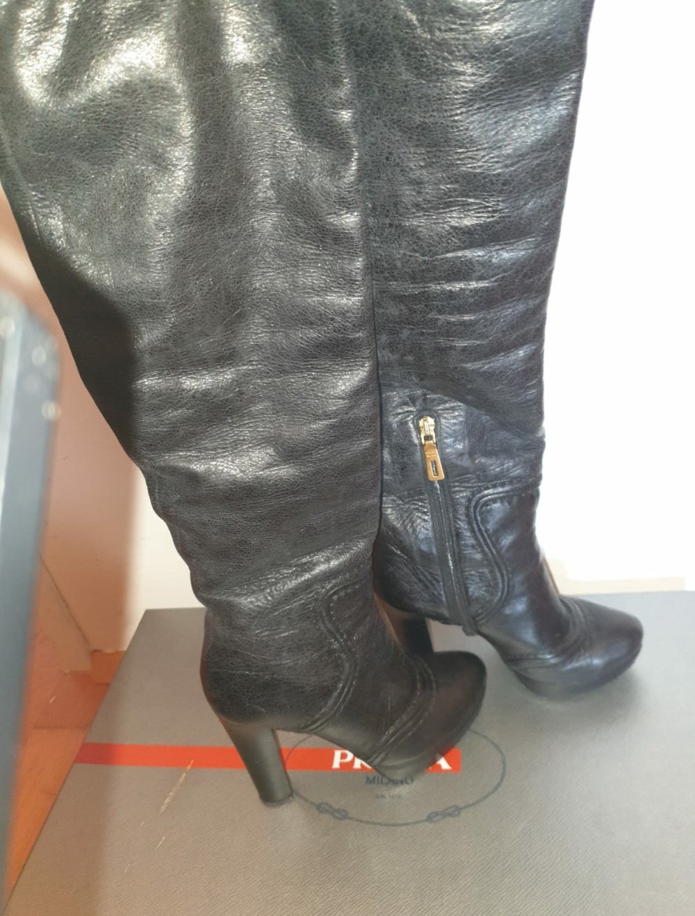 prada overknees Stiefel