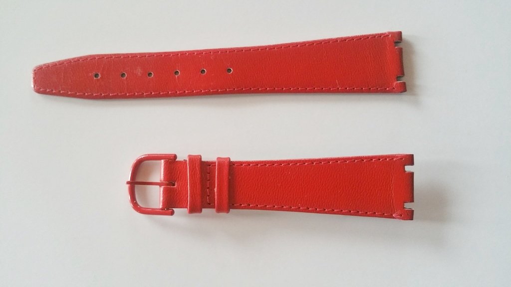 Original Tissot 20 mm rotes Luxus Uhrenarmband Leder