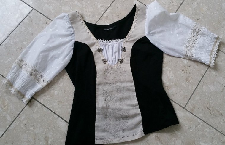 Exclusives Trachtenblusenshirt Gr.42 Stockerpoint 