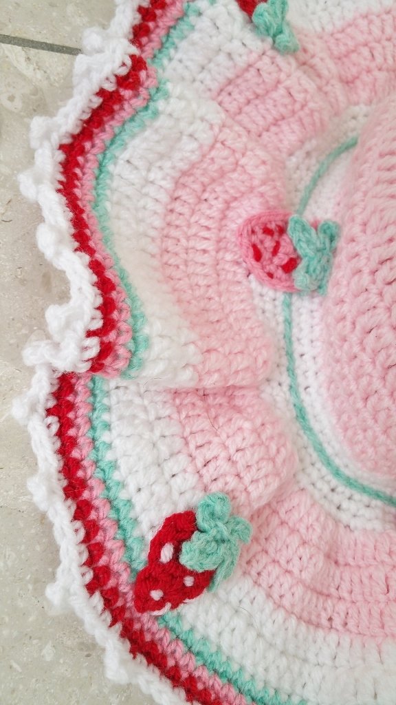 Strawberry Sommerhut Gartenhut Erdbeeren