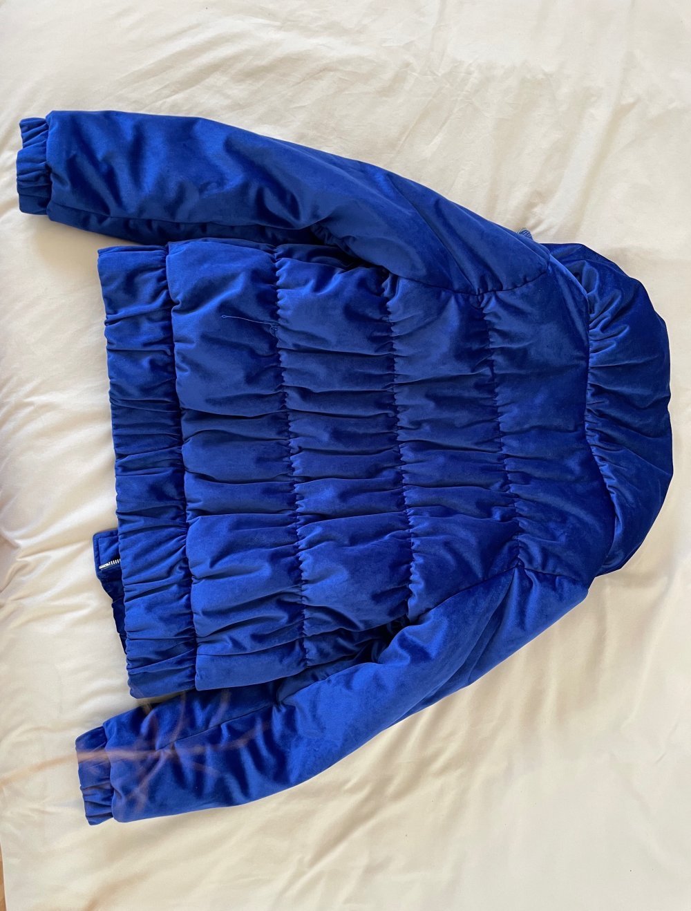 Elektrisch blaue Jacke