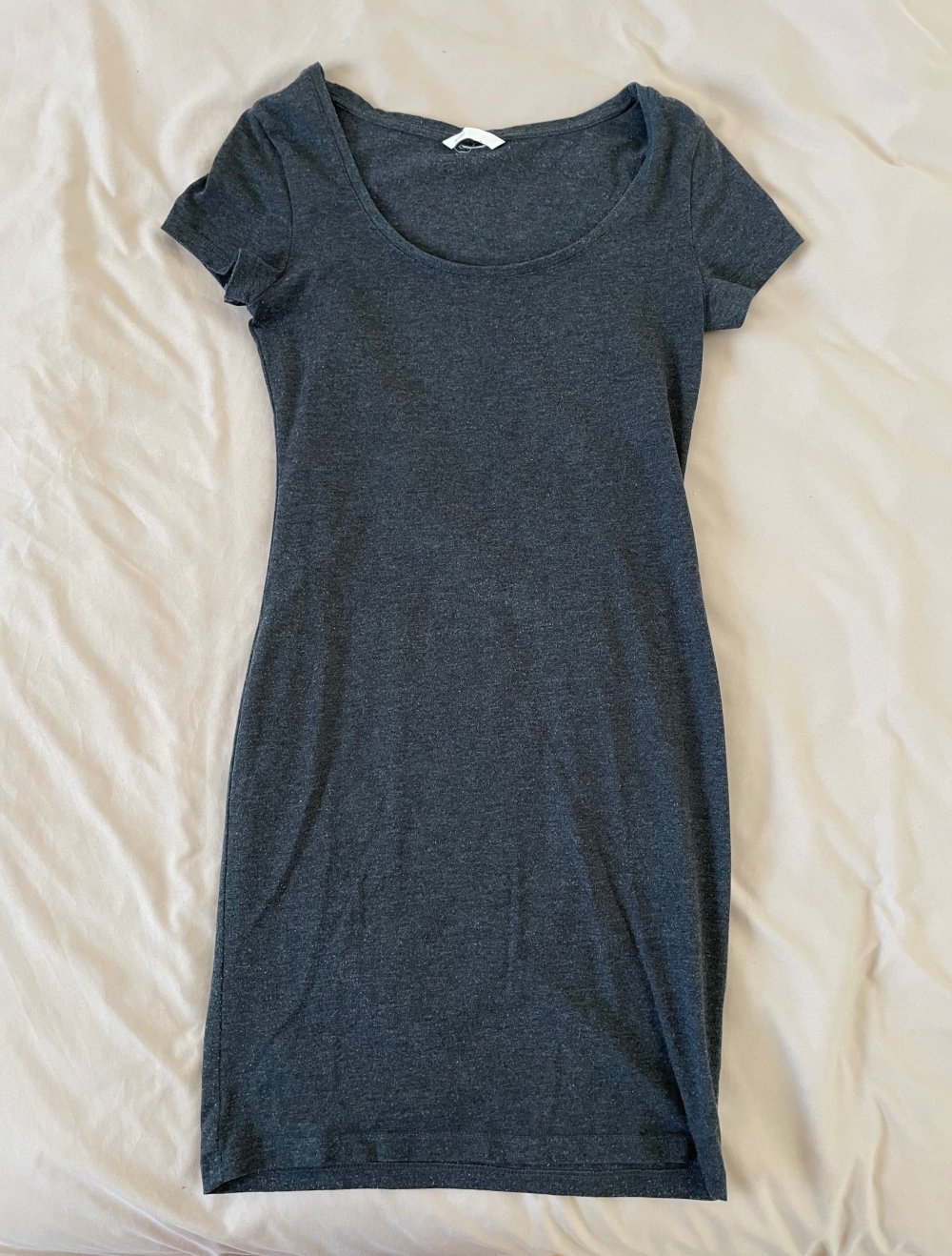 Basic Kleid Grau H&M