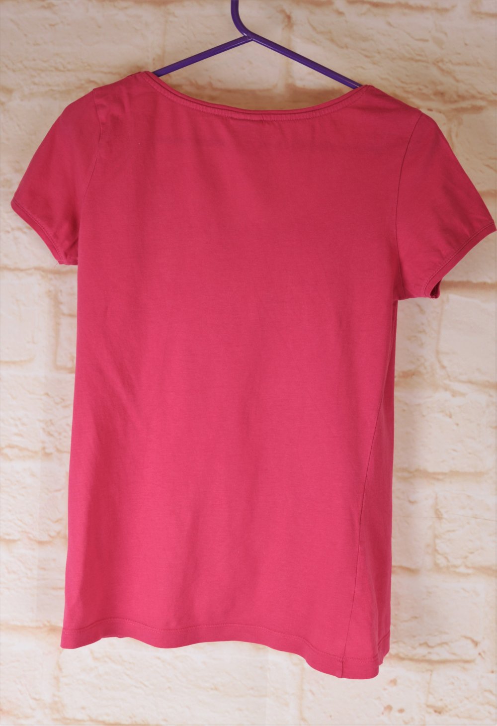 T-Shirt Pink Rosa Vero Moda Größe S 36 Shirt Girls Rockabilly Roller Girl Print Sommershirt Top Oberteil