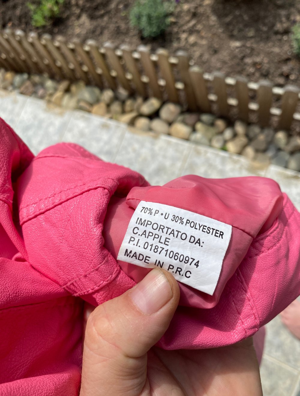 Kunstlederjacke mit Pailetten, 36