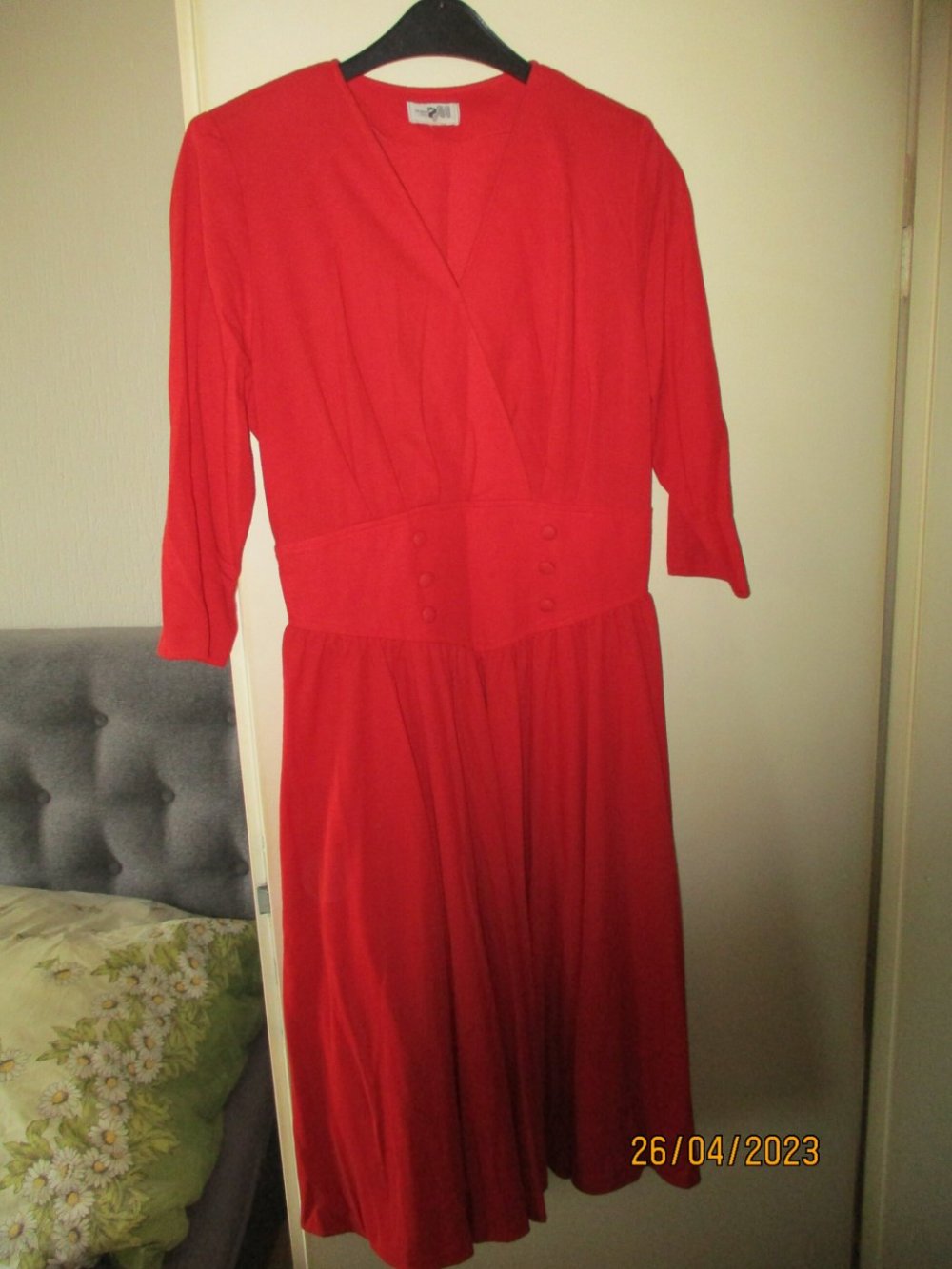 rotes Vintage-Kleid