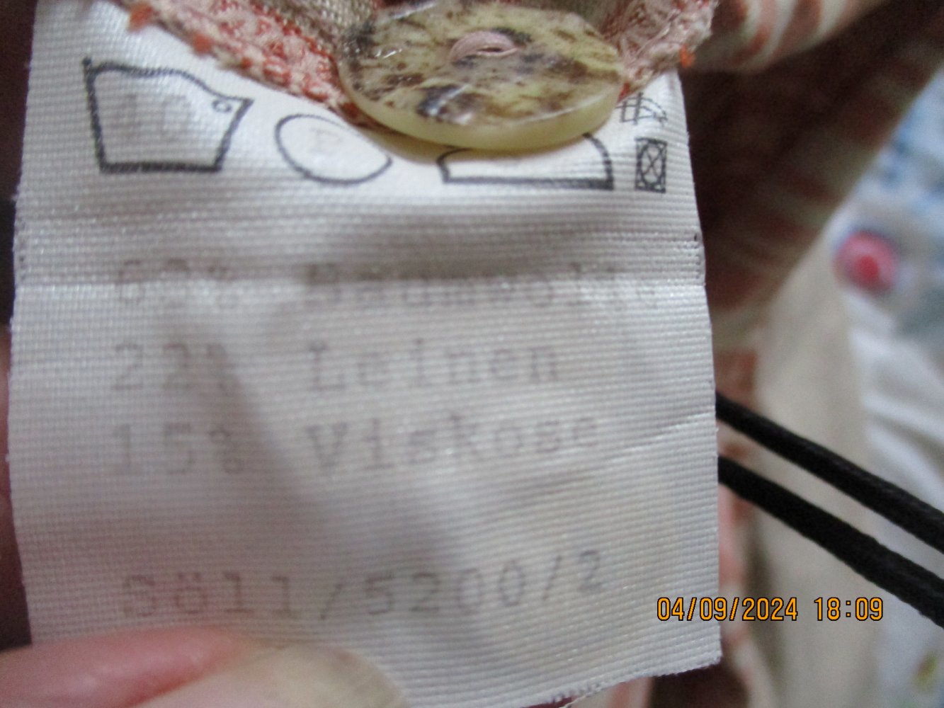 orange/beiges Vintage-Dirndl Größe 40