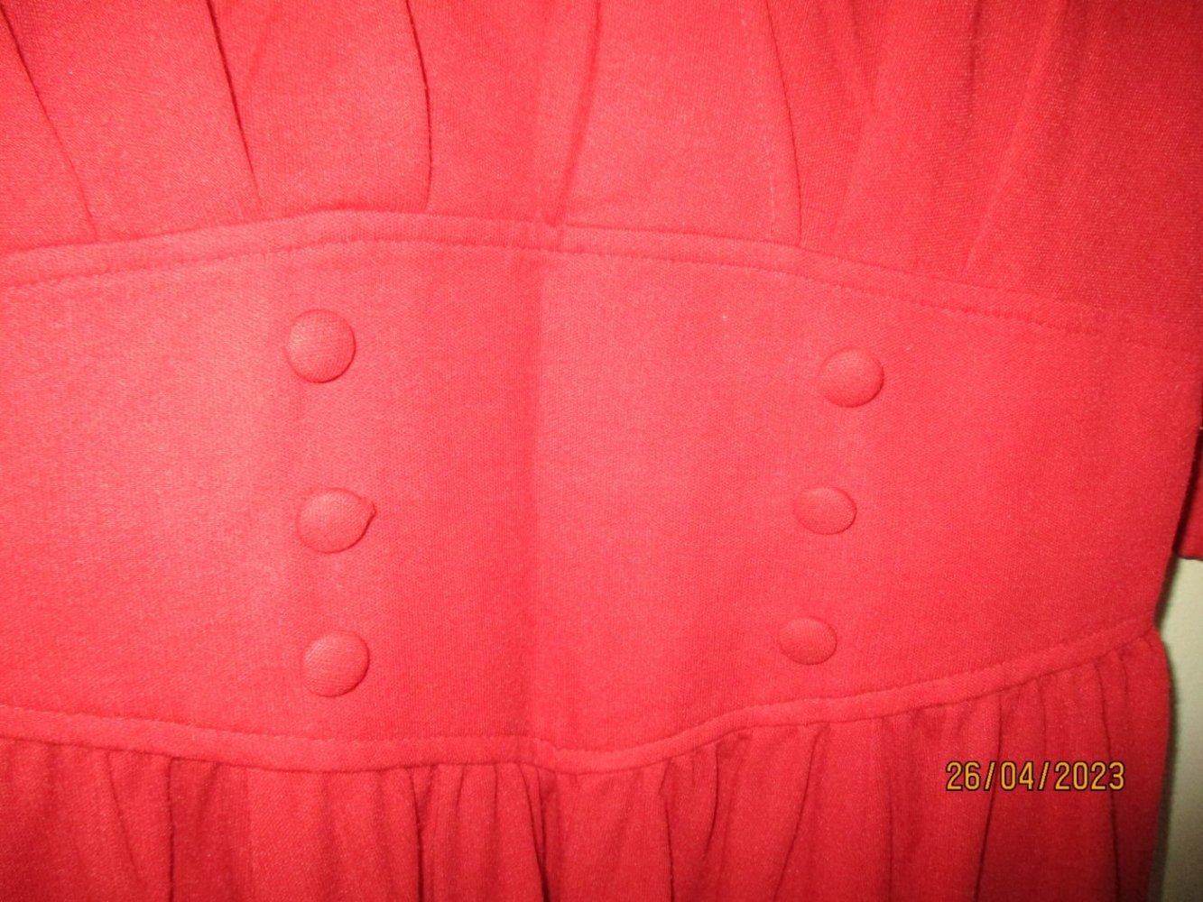 rotes Vintage-Kleid