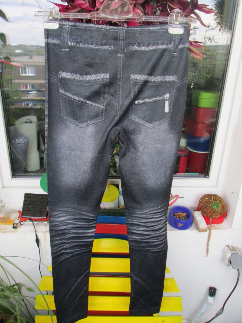 Jeggings im Jeanslook