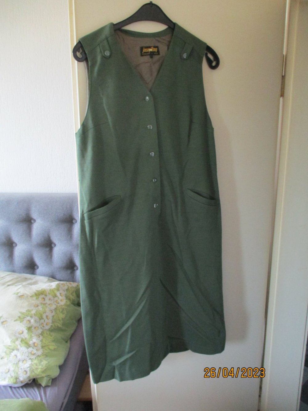 grünes Vintage-Kleid