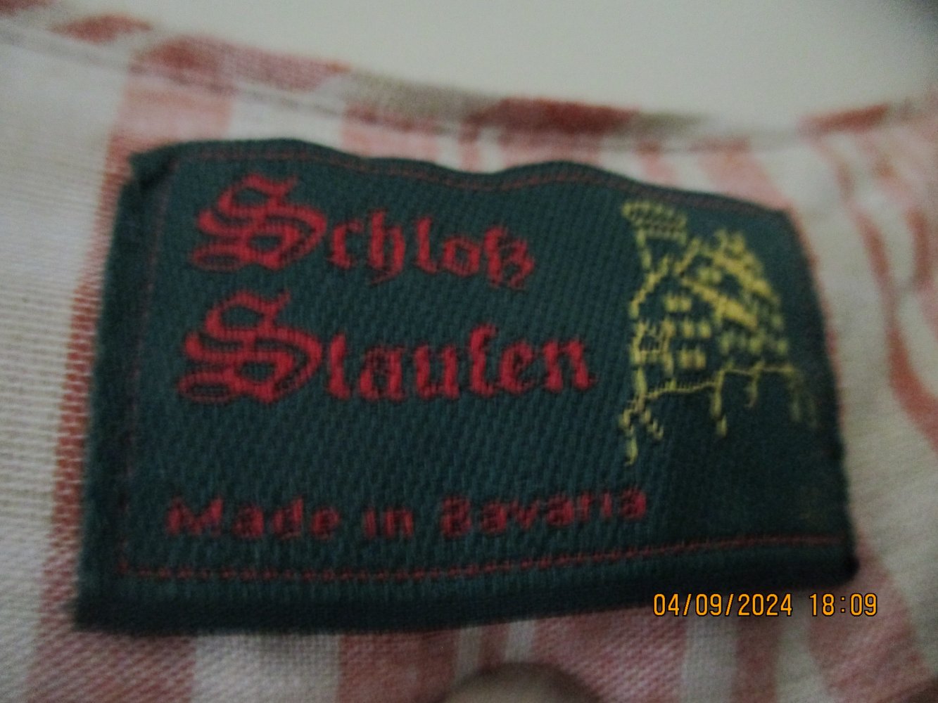 orange/beiges Vintage-Dirndl Größe 40