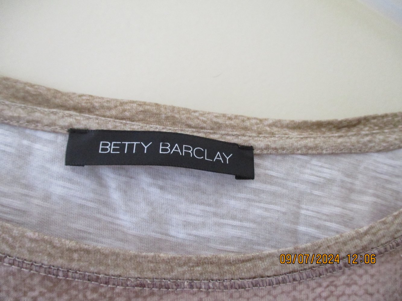 Shirt mit Bündchen & 3/4 Atm Größe 46