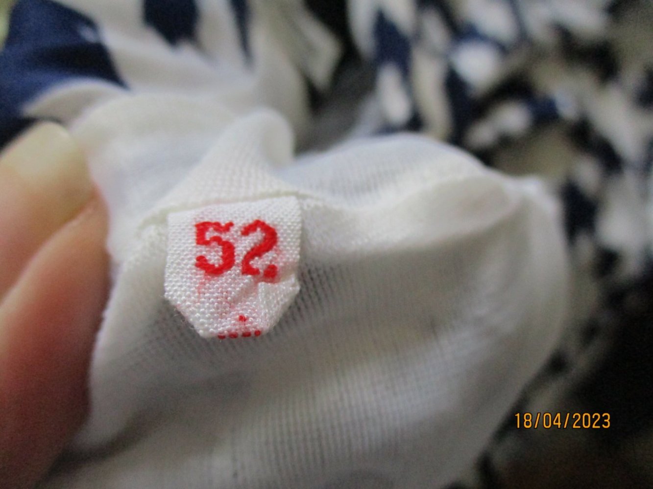 blau/ weißes Vintage-Kleid mit passendem Jäckchen