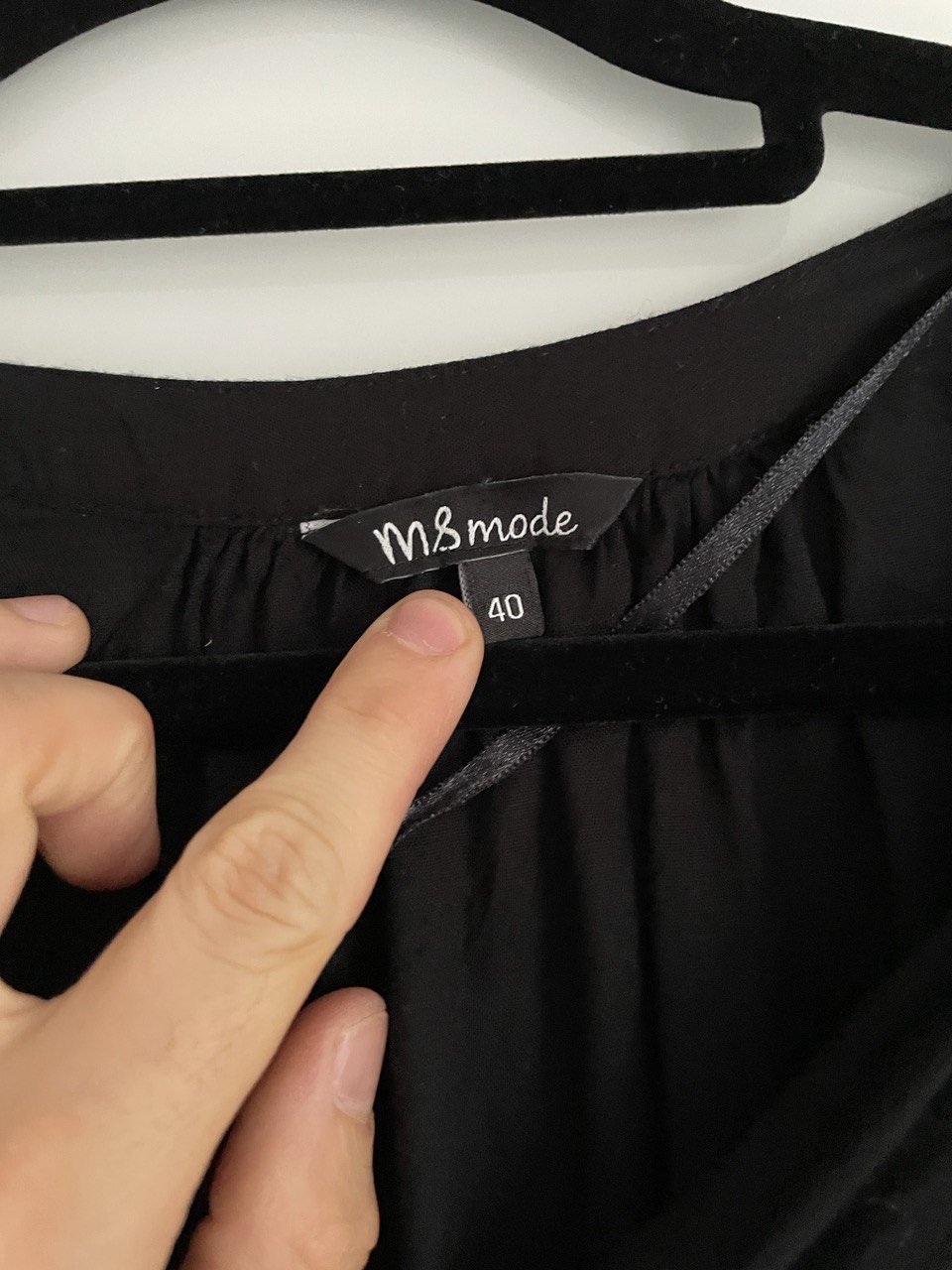 schicke schwarze Bluse