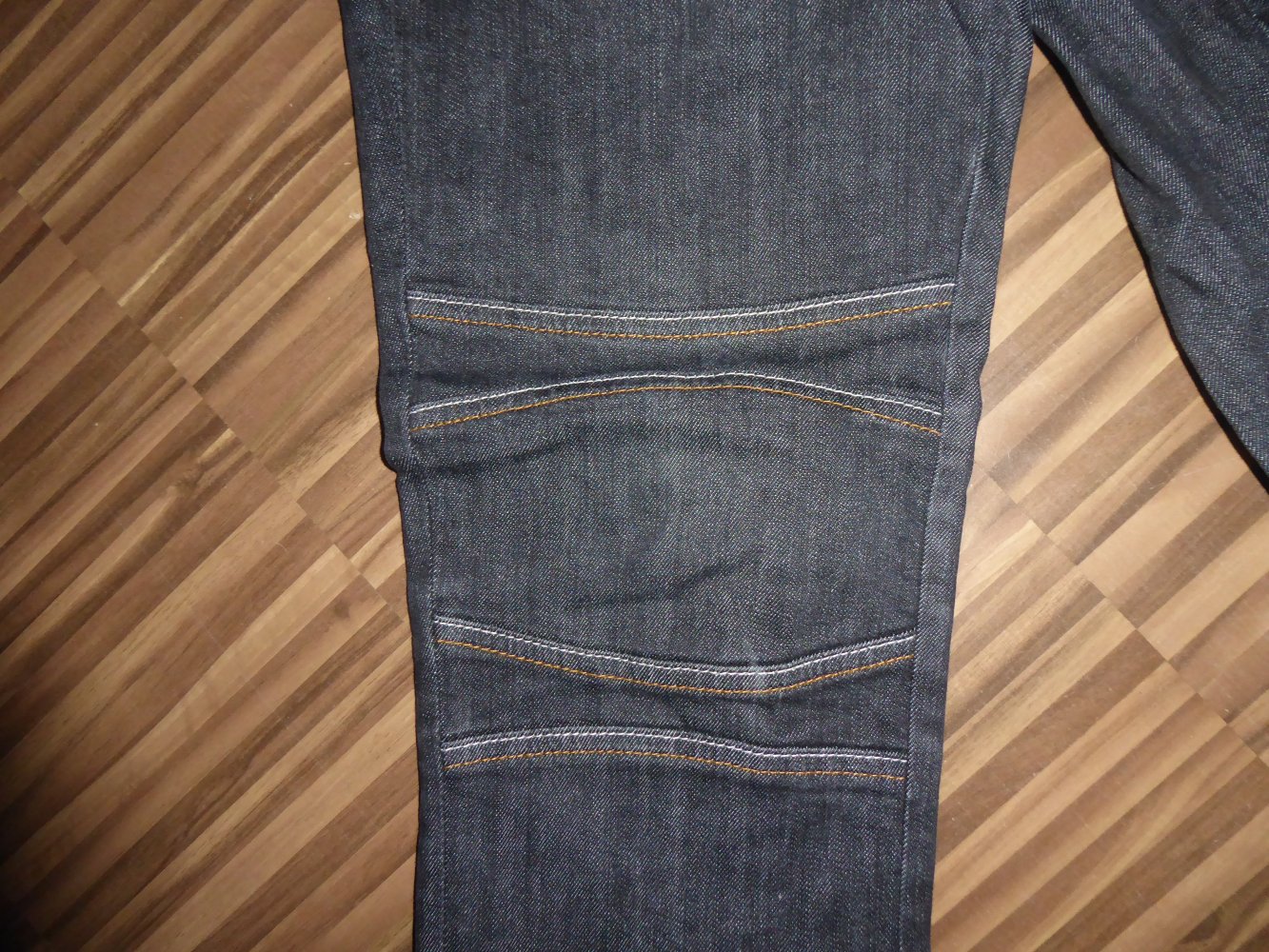 Damen Jeans Hose Gr. 40 M grau anthrazit Bund 43 cm BPC Bon Prix Länge 105 cm