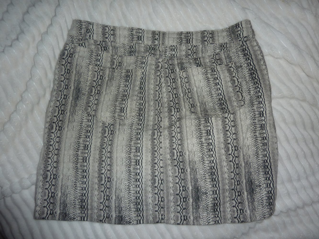 Rock NEU Jeansrock 44 XL evtl 46 beige Minirock Länge 42 cm Baumwolle