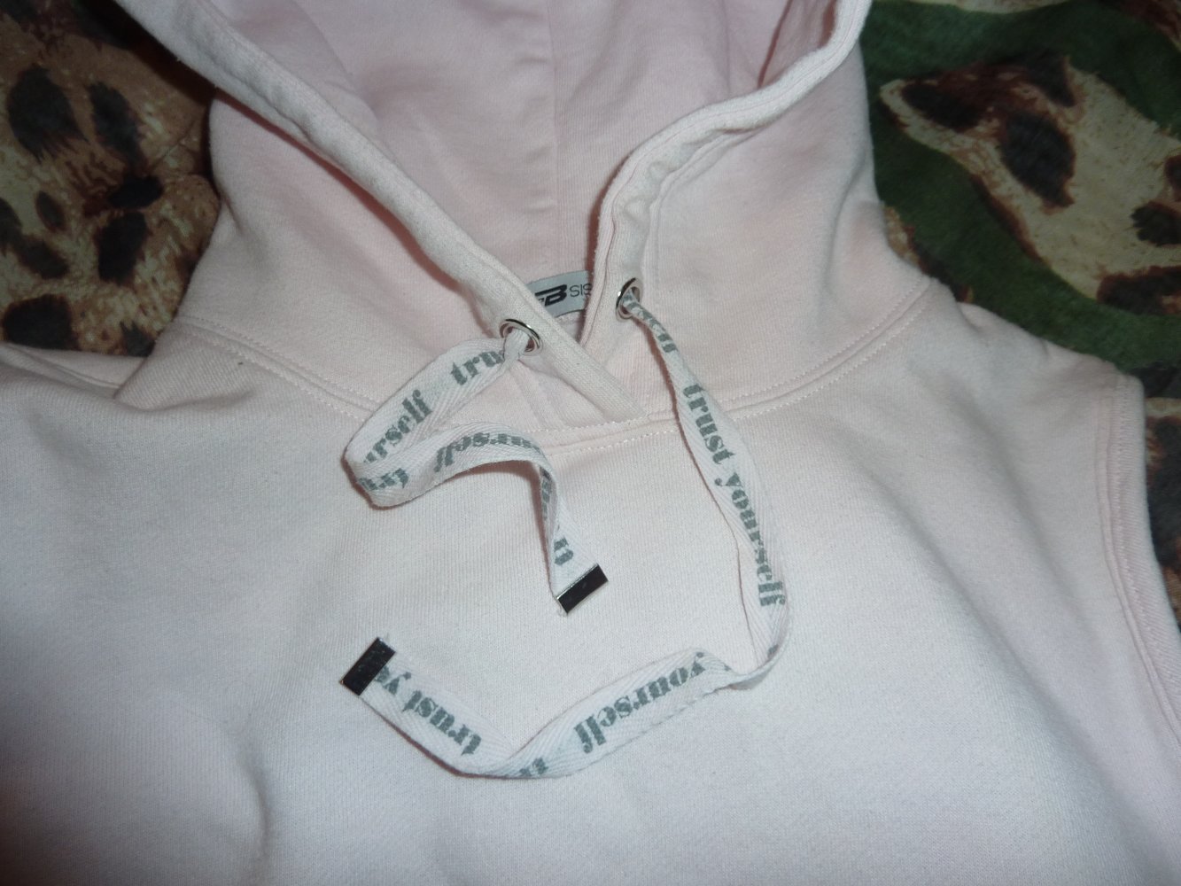 Weste Hoodie S wie M 36 38 40 rosa mit Kapuze mit Baumwolle Sweatshirt kein Pullover Pulli 