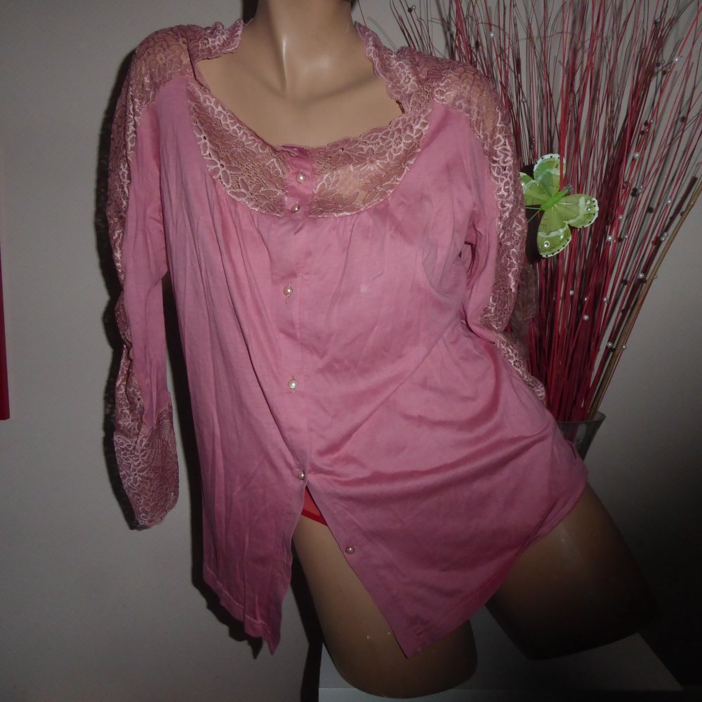 Damen Pyjama 38 wie 40 Schlafanzug Garnitur Schlafhemd Schlafhose NAchtwäsche Charmor NP 119