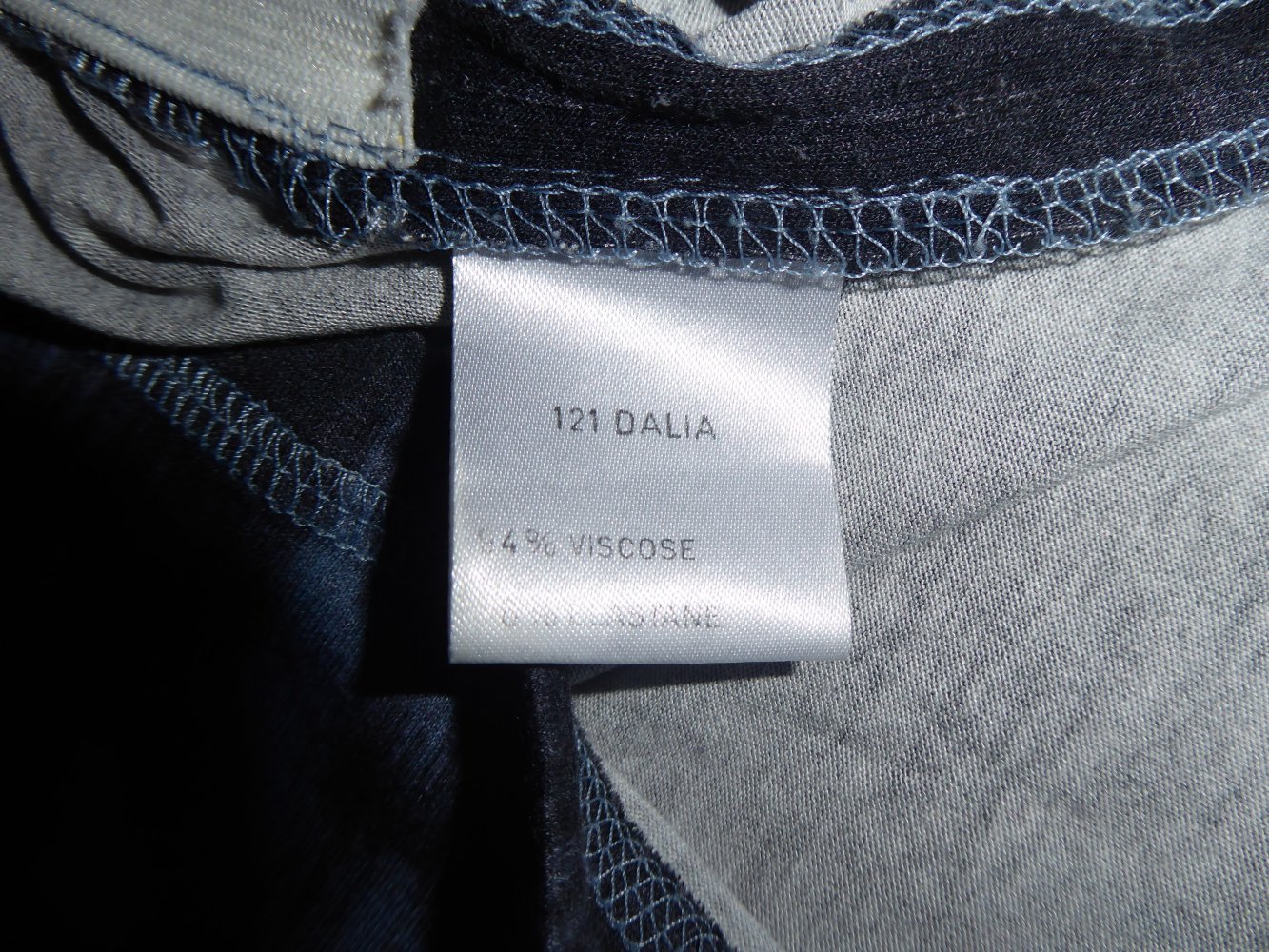 Kleid expresso 40 42 Sommerkleid Coctailkleid blau anthrazit Strech Viskose