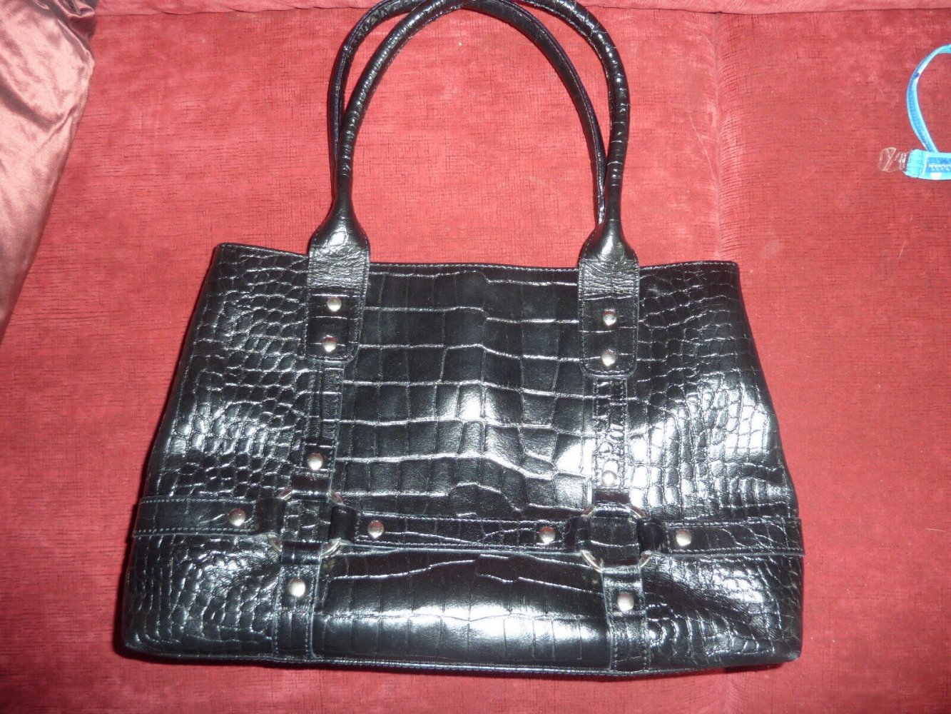 Tasche Handtasche L. CREDI schwarz Größe 38 x 24 cm Henkeltasche 39 € neuwertig