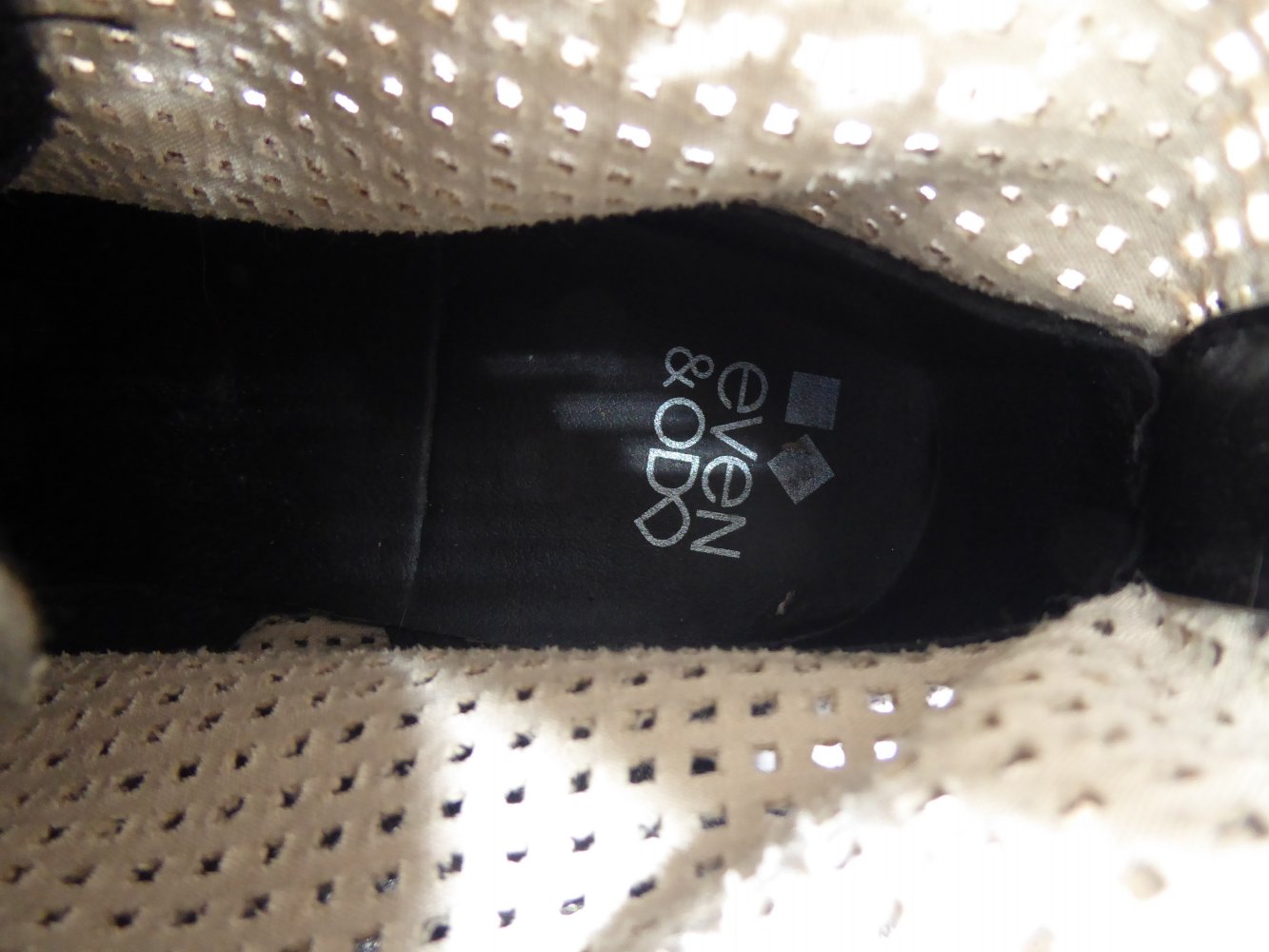 Damen Stiefelette Gr. 42 grau Boots wie NEU Textil Stiefel Schuhe perforiert