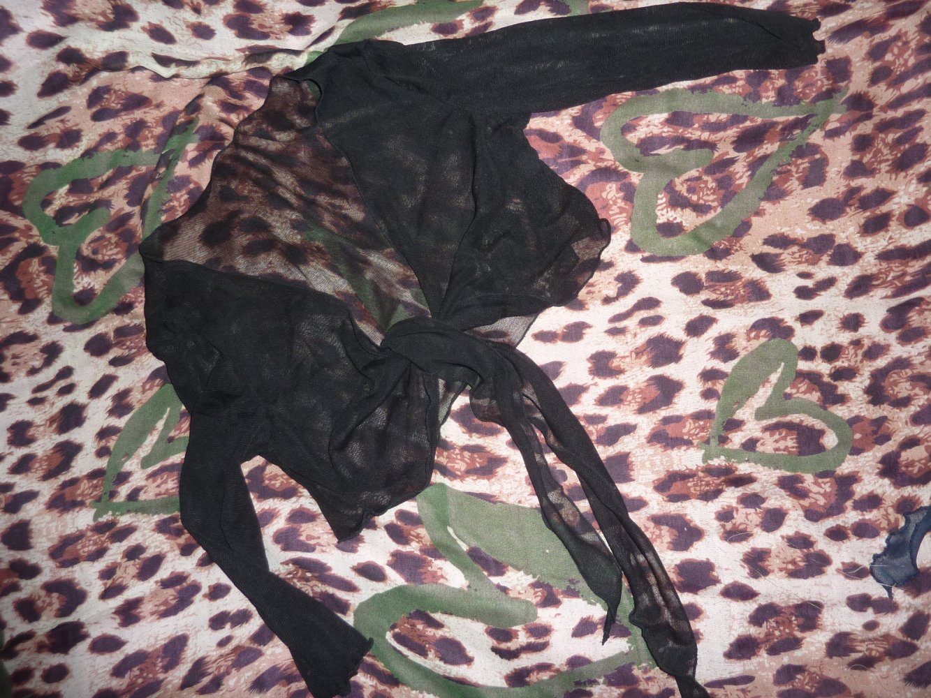 Bolero schwarz NEU L XL XXL 44 46 48 Mesh Stretch 3/4 Arm Bolerojacke