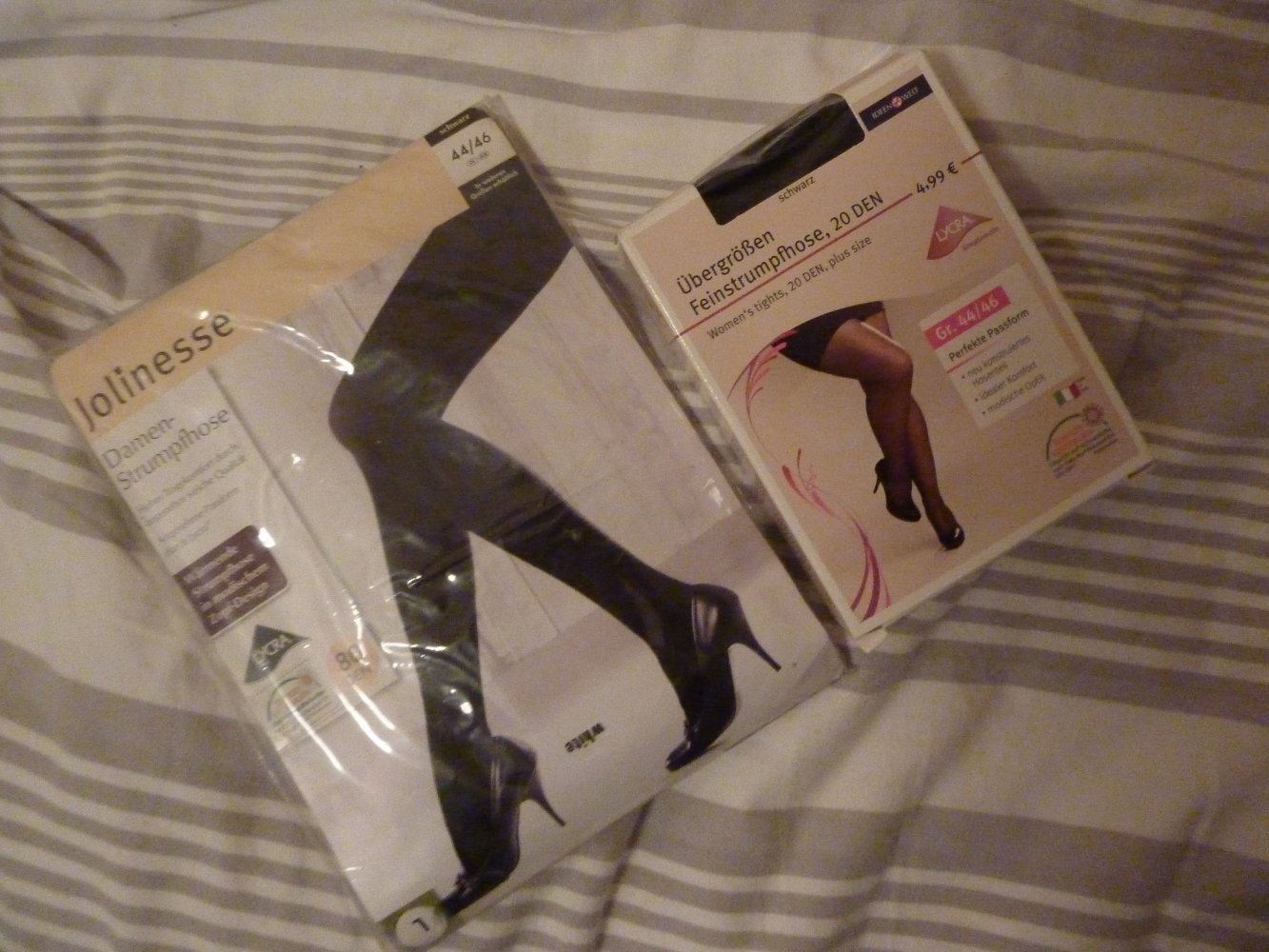 2 x Strumpfhose NEU schwarz 44 46 XL 20 fein und 80 den dickblicht Feinstrumpfhose