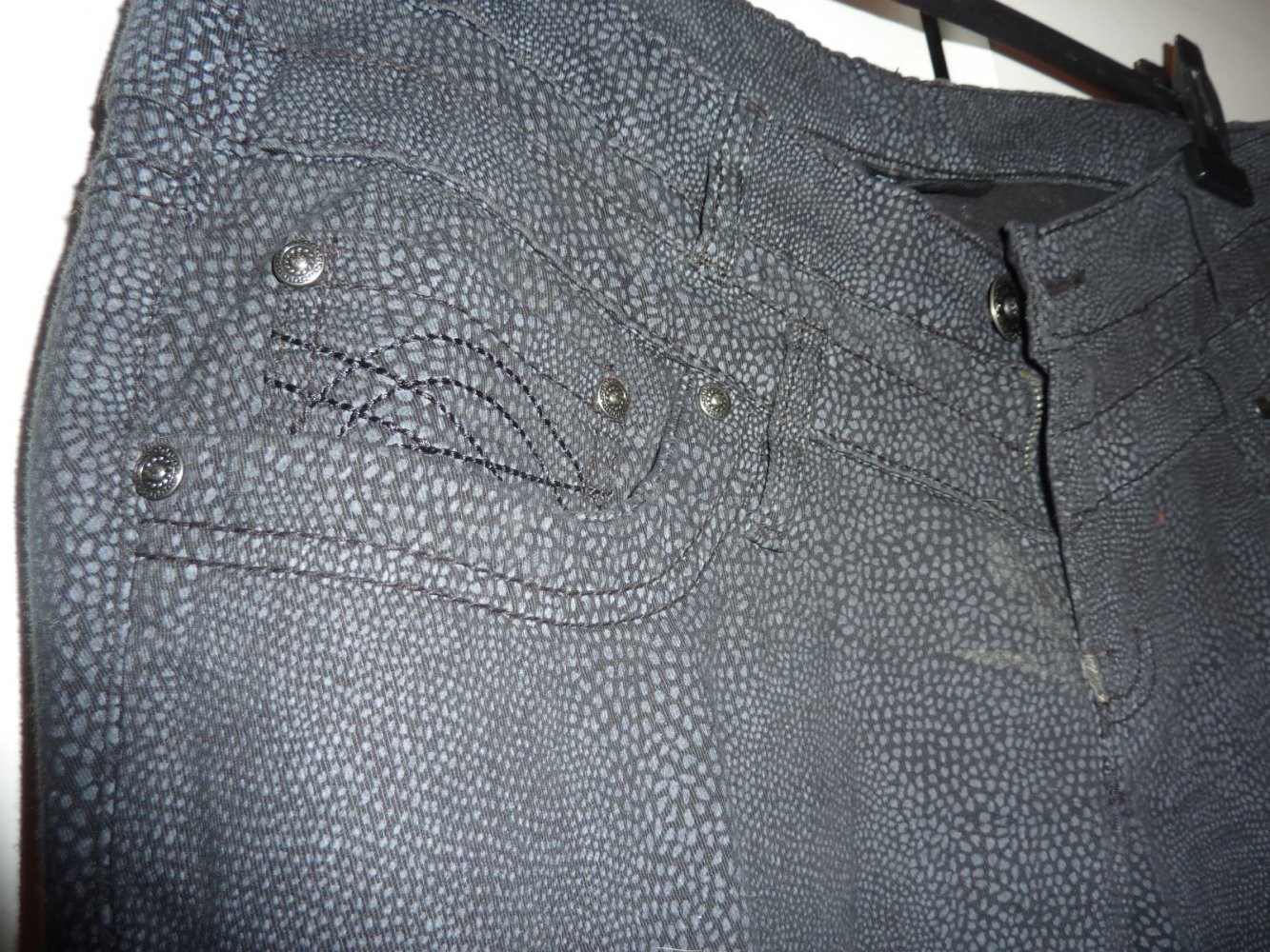 Damen Zweiteiler Weste Hose Gr. 40 42 L M schwarz anthrazit 7/8 Bermuda Combi