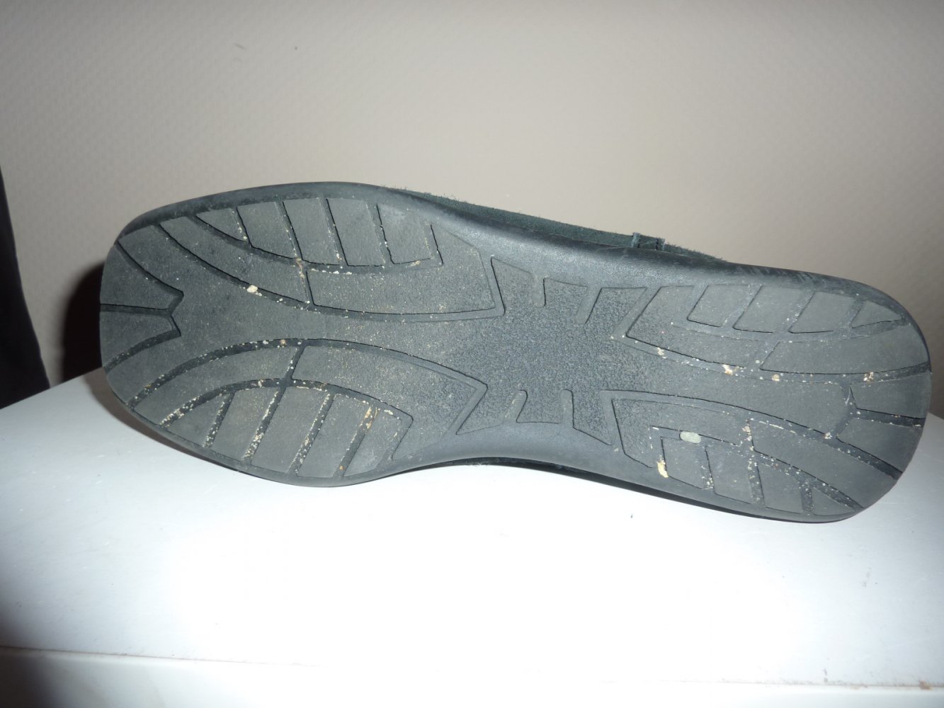 LEDER Stiefel Gr. 39 Sohle 26 cm schwarz Wildleder Winterstiefel CLIFFTON London Boots Stiefelette