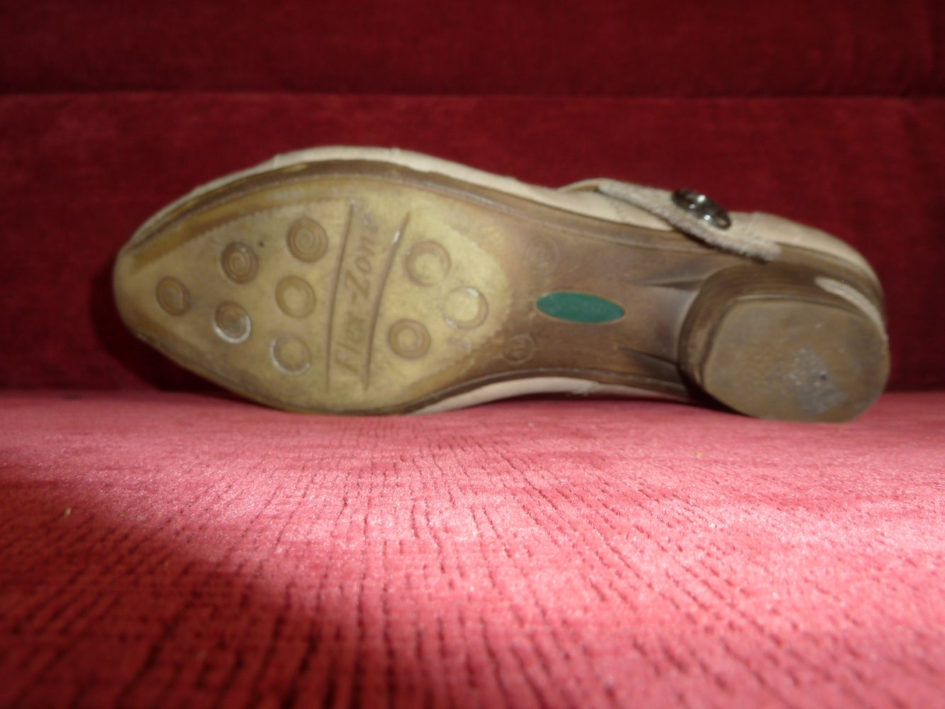 Damen Leder Schuhe Gr. 41 evtl. 41,5 Hush Puppies beige Pumps KEIN Balerina