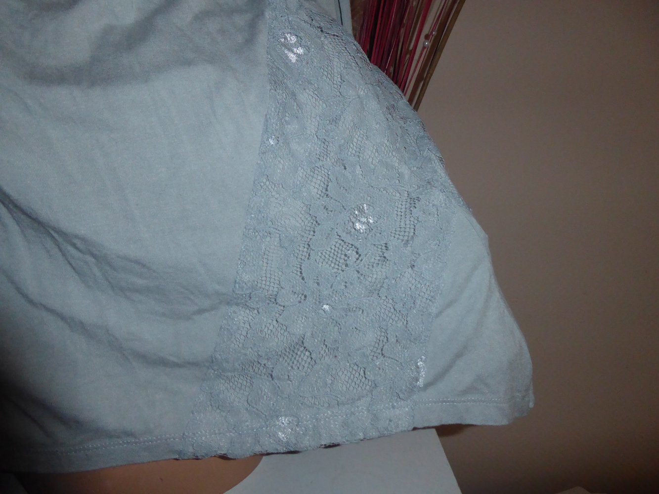 Longshirt Shirt lang neuwertig M L 40 42 grau BPC Viskose keine Tunika Jersey langarm