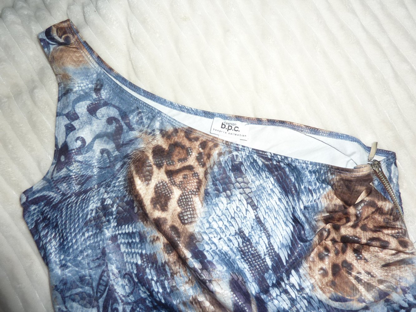 Kleid NEU 44 46 XL Minikleid Sommerkleid Stretchkleid Coctailkleid Kofferkleid blau braun