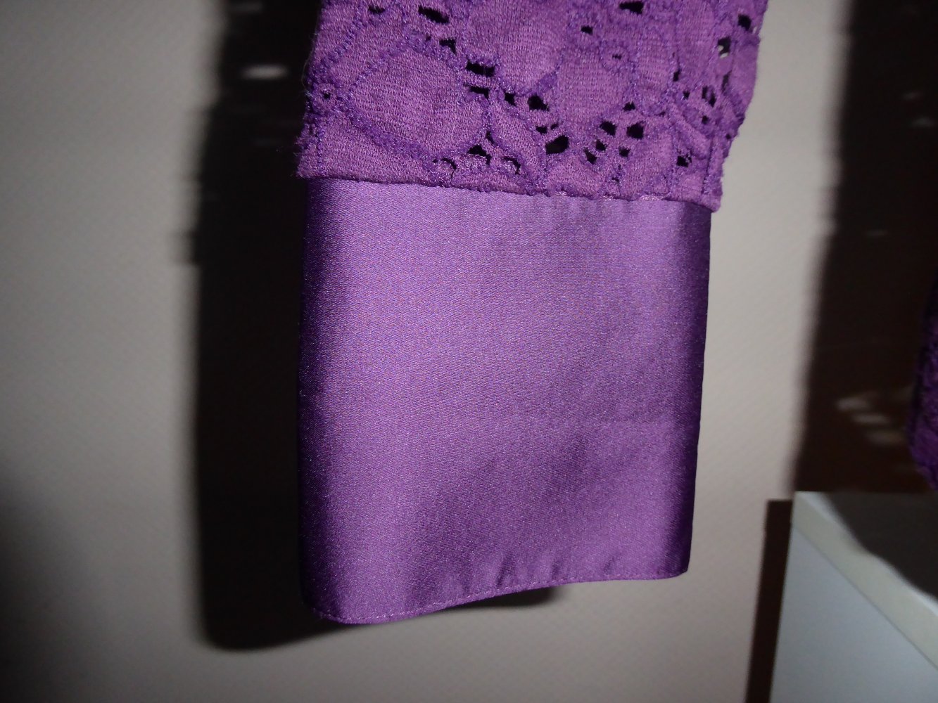 Damen Bluse NEU Gr. 42 (44) lila Spitze sixth sense