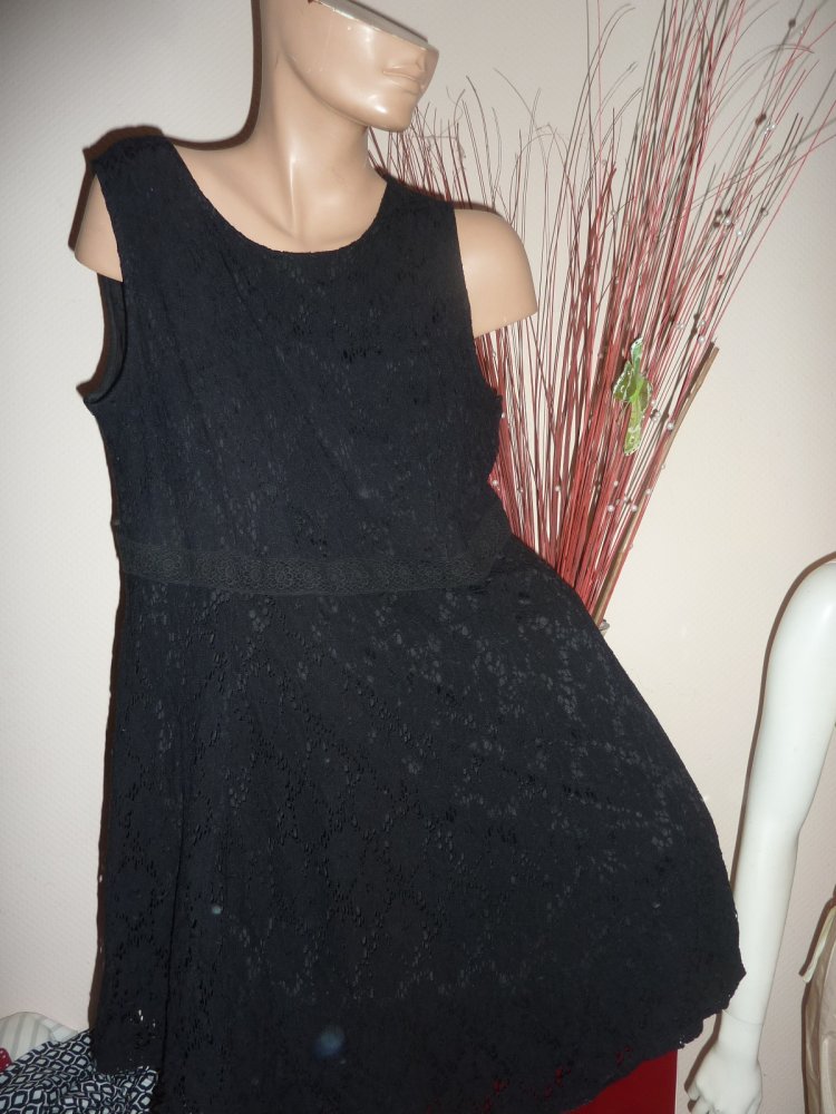 Kleid Sommerkleid schwarz neuwertig Coctailkkeid 48 ev 46 Stretch Kofferkleid Länge 93 cm