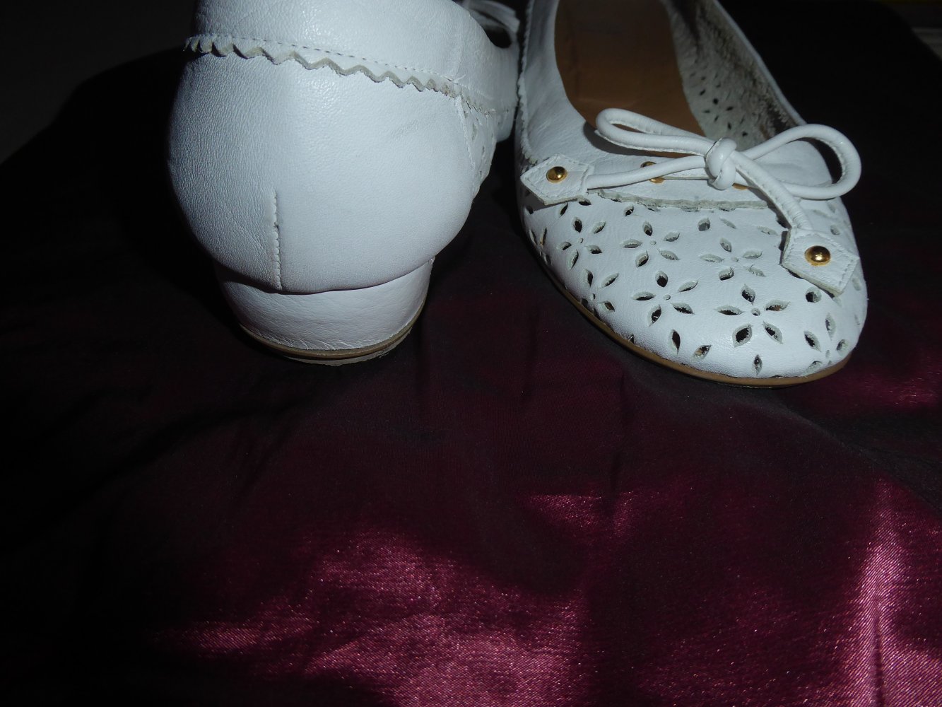 Damen LEDER Schuhe LODI 41 weiß Balerina Sandale Halbschuhe Sommerschuhe Slipper NP 185,- evtl. Brautschuhe