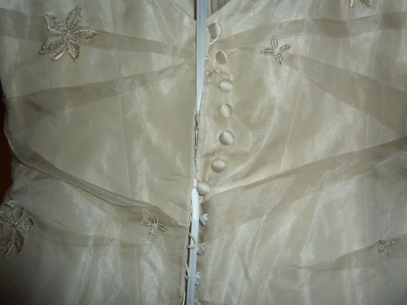 Umstandskleid festlich Brautkleid Umstand NEU Gr. 40 M cappuccino Schwanger Hochzeitskleid beige 