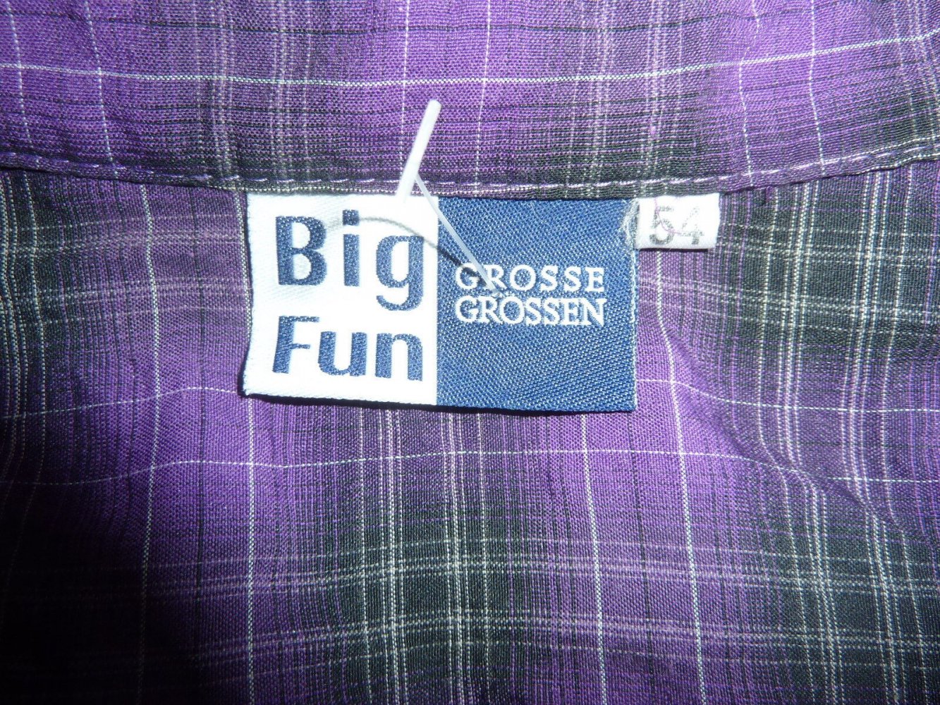 Damen Bluse Gr. 54 XXL 2XL 3XL BiG FUN lila kein Shirt zu Hose gut erhalten