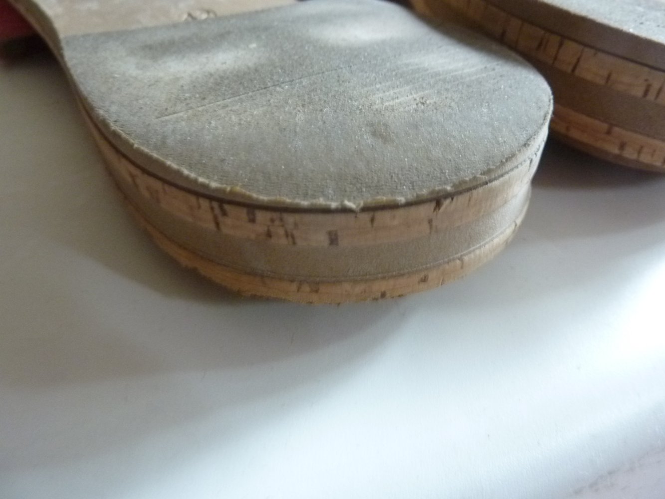 Damen Sandale LEDER 42 rot Manguun Schlappen Pantoletten Sandaletten Sommerschuhe