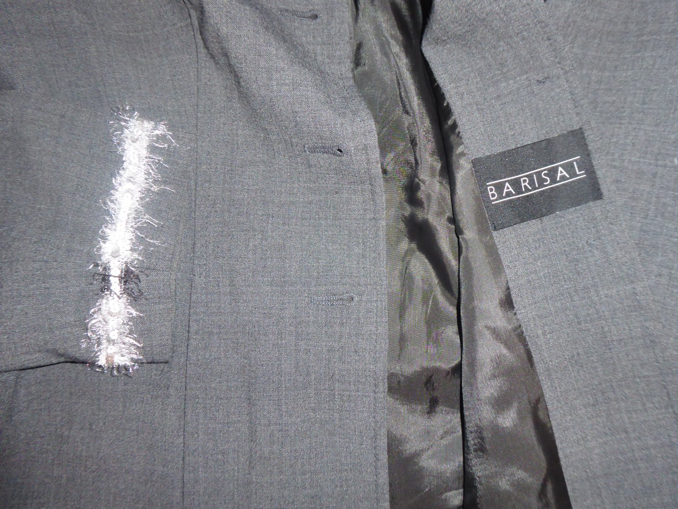 Damen Kostüm Gr. 40 M grau WollBlazer Jacke Rock KEIN ANzug 42% Wolle Wollrock Zweiteiler